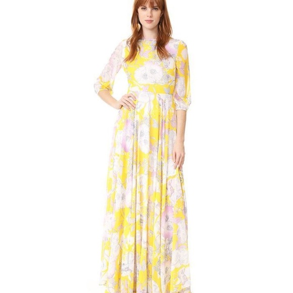 Yumi Kim Yellow and White Floral Maxi Sundress - Picture 5 of 13